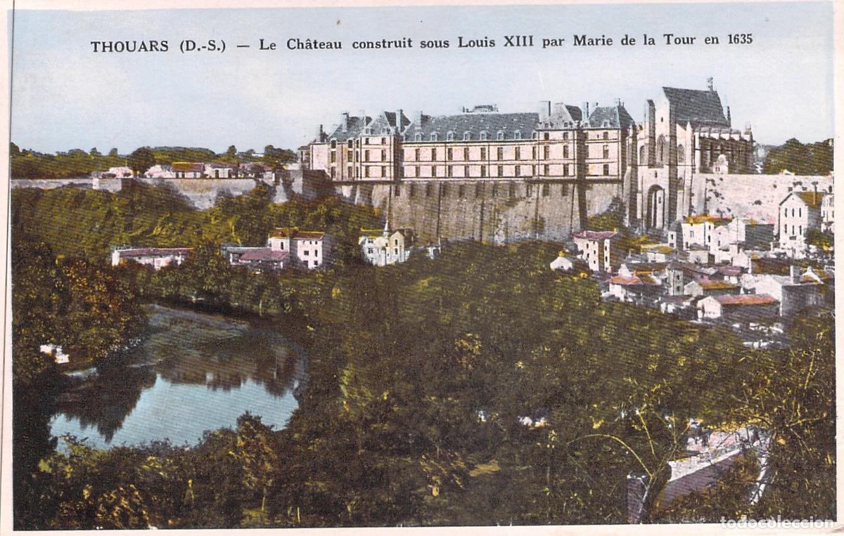 Postales: Postal del Castillo de Thouars en Francia
