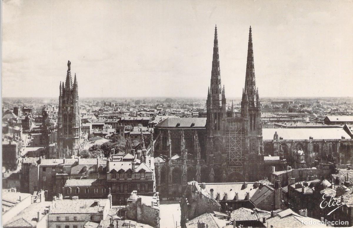 Postales: Postal de Burdeos: Vista Panor&aacute;mica de la Catedral de San Andr&eacute;s