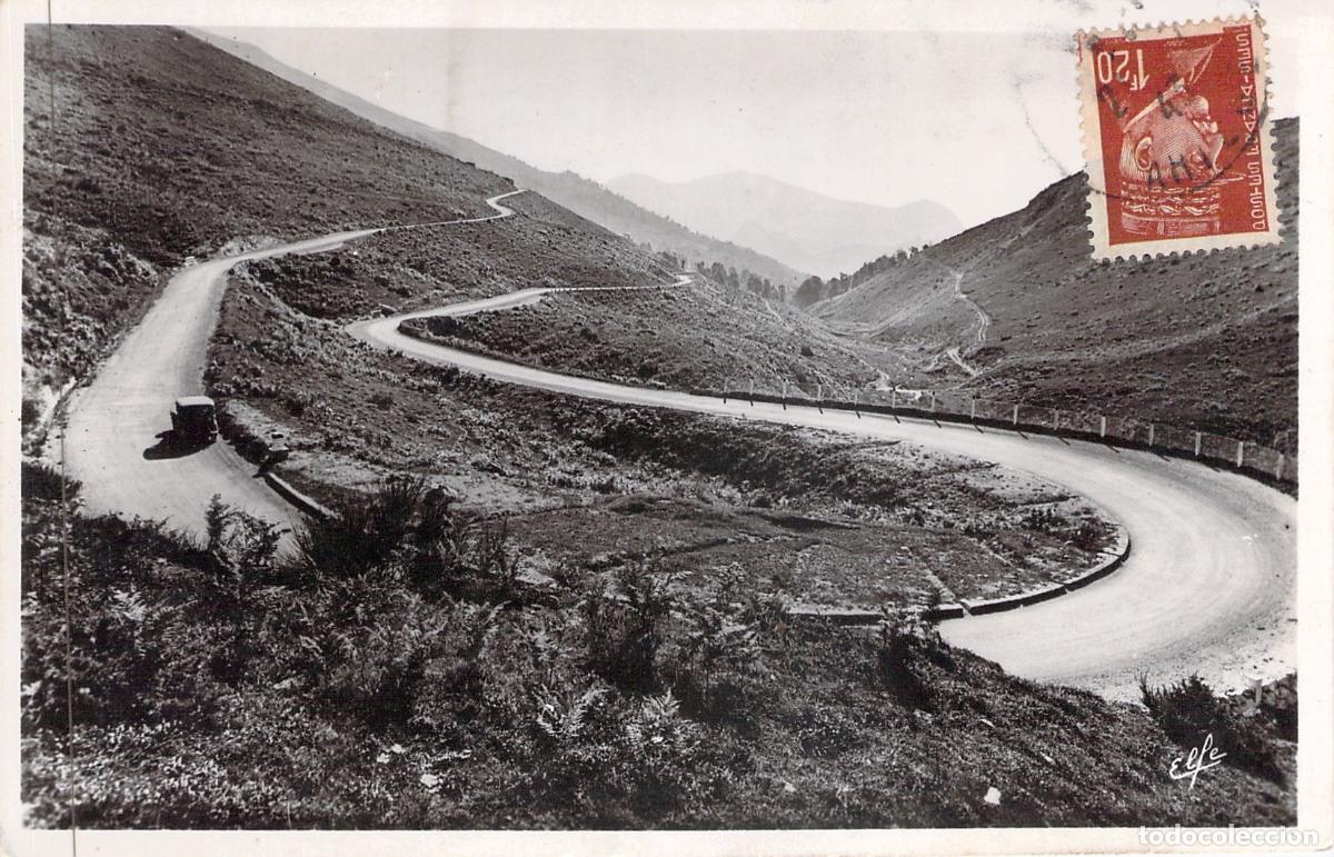 Postales: Postal de Col de Port, Pirineos Franceses, Carretera con Curvas