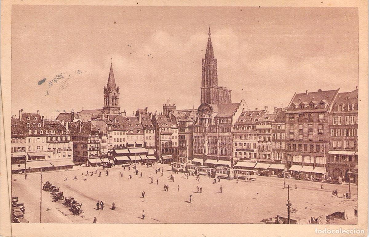 Postales: Postal de la Plaza Kl&eacute;ber en Estrasburgo, Francia