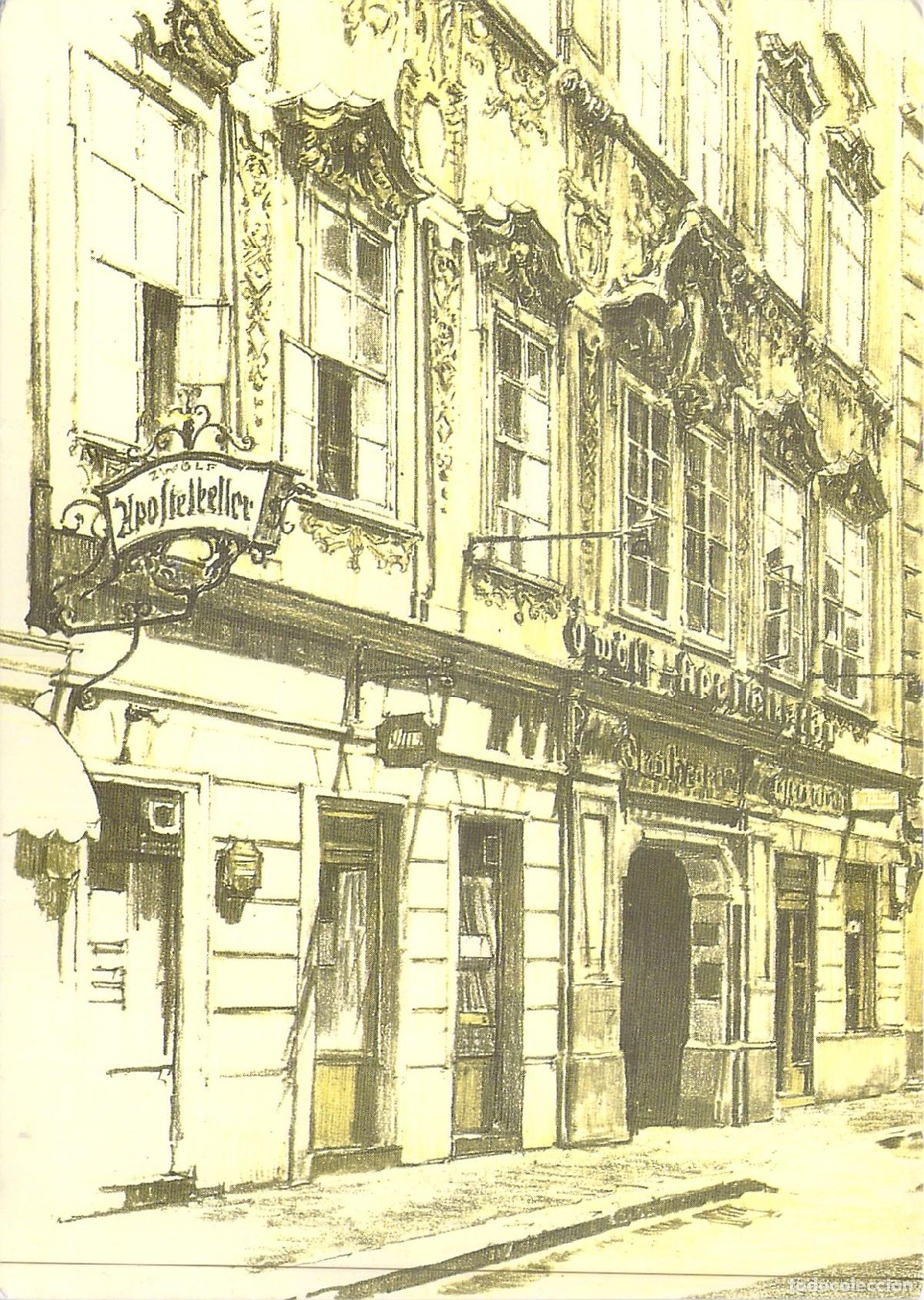 Postales: Postal de la Fachada Barroca del Restaurante Zw&ouml;lf Apostelkeller en Viena