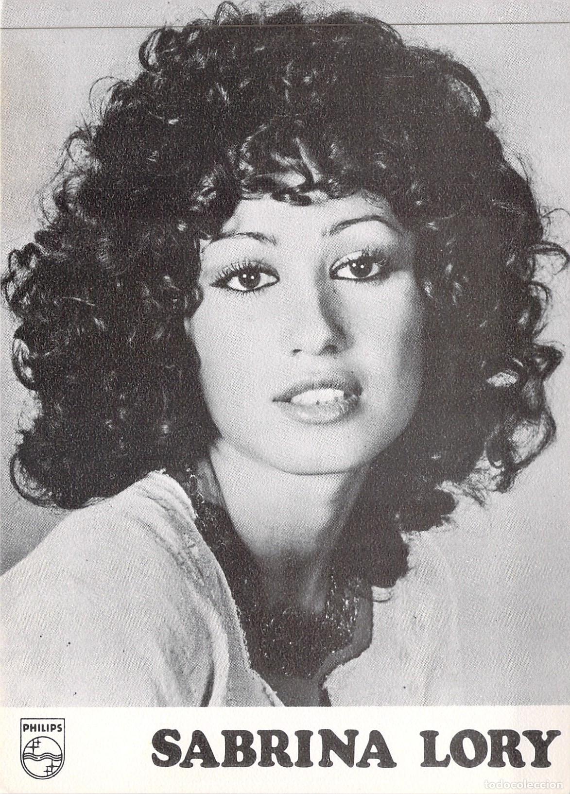 Postales: Postal Publicitaria de la Cantante Sabrina Lory Discos Philips