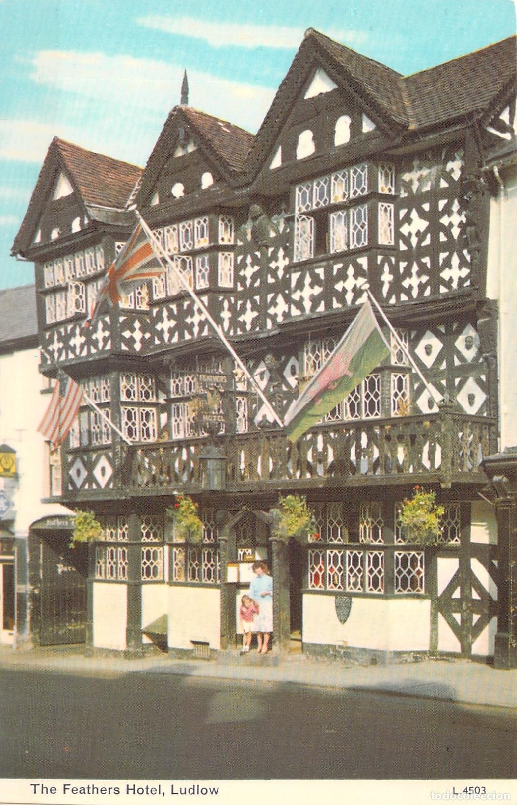 Postcards: Postal de The Feathers Hotel en Ludlow, Shropshire, Inglaterra