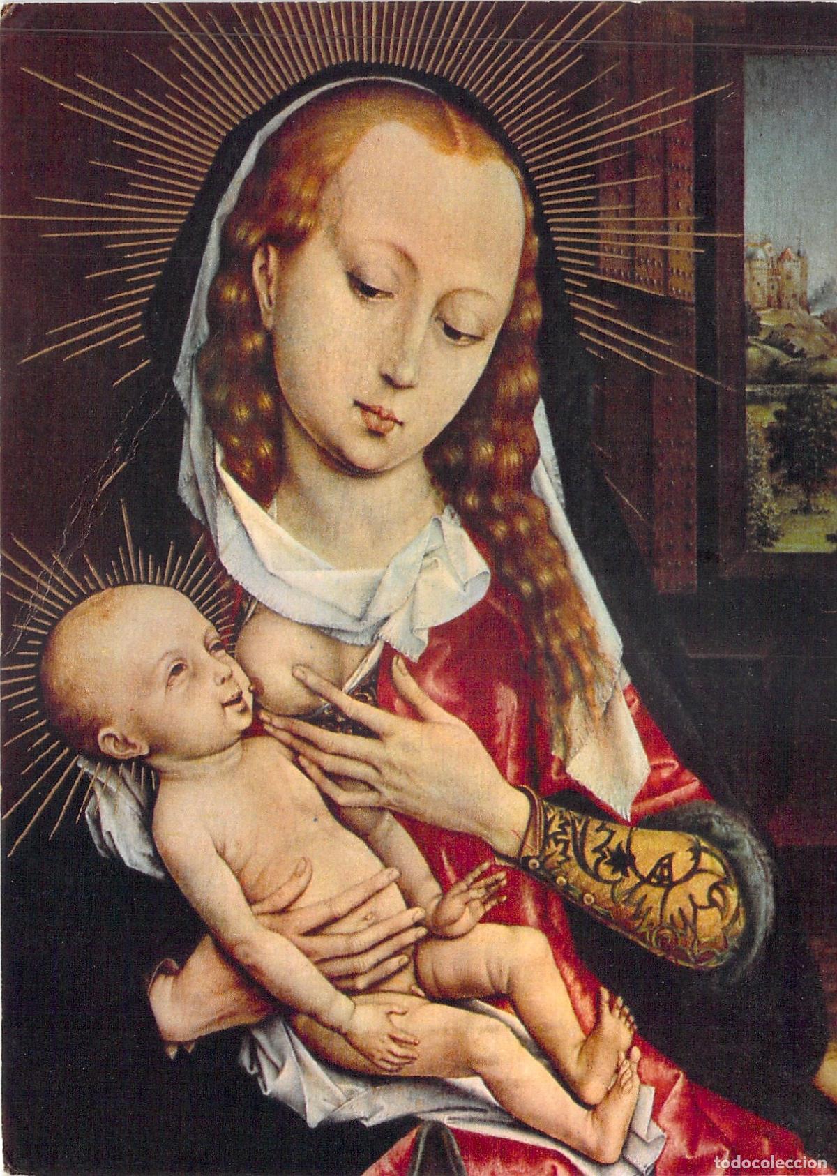 Postcards: Postal de la Virgen Amamantando de Roger van der Weyden