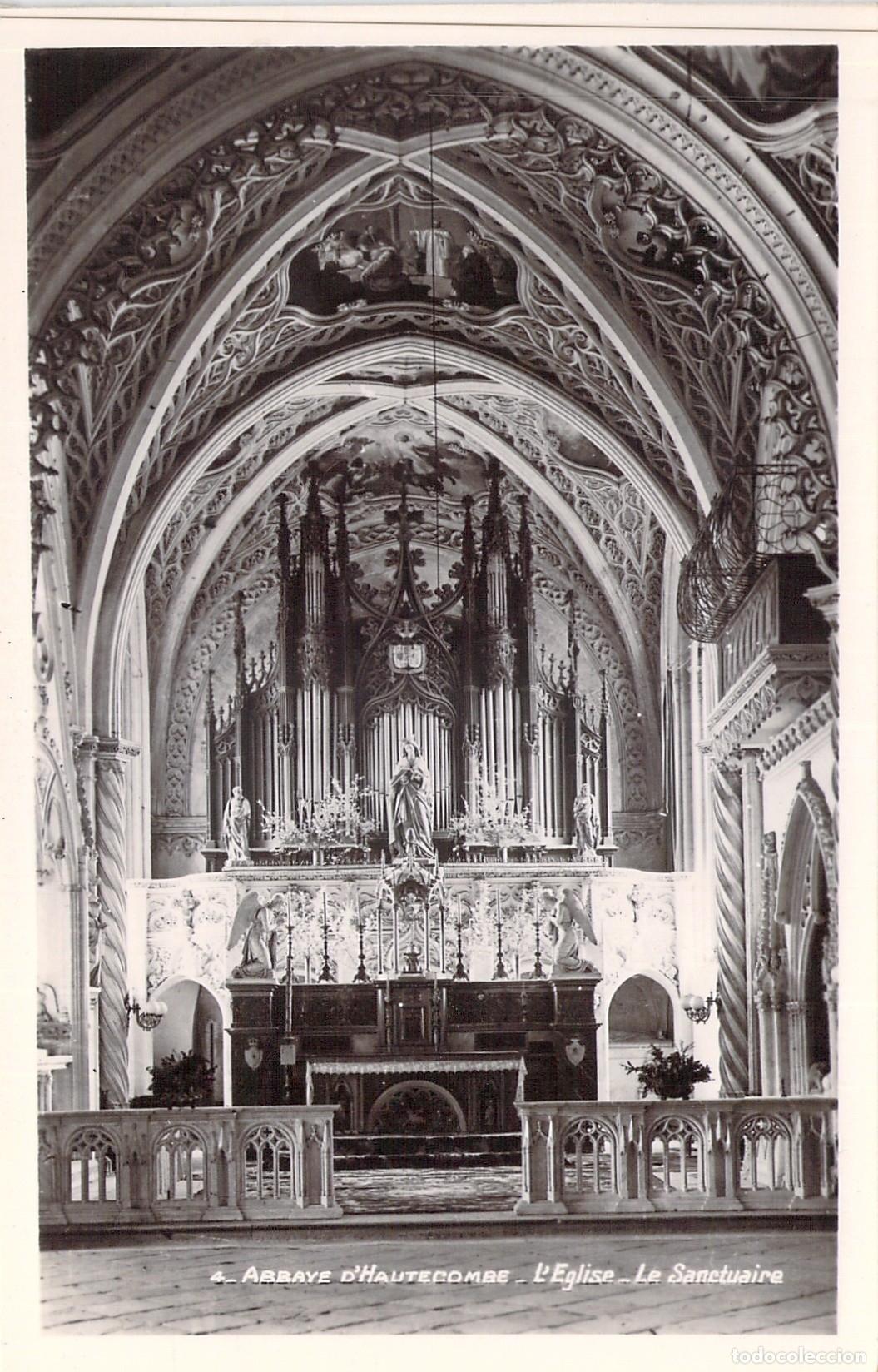Postales: Postal de la Iglesia y Santuario de la Abad&iacute;a de Hautecombe, Francia