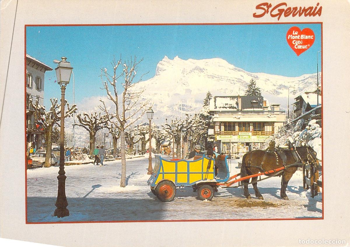 Cartes Postales: Postal de Saint-Gervais, La Promenade du Mont-Blanc y Aiguille de Varan