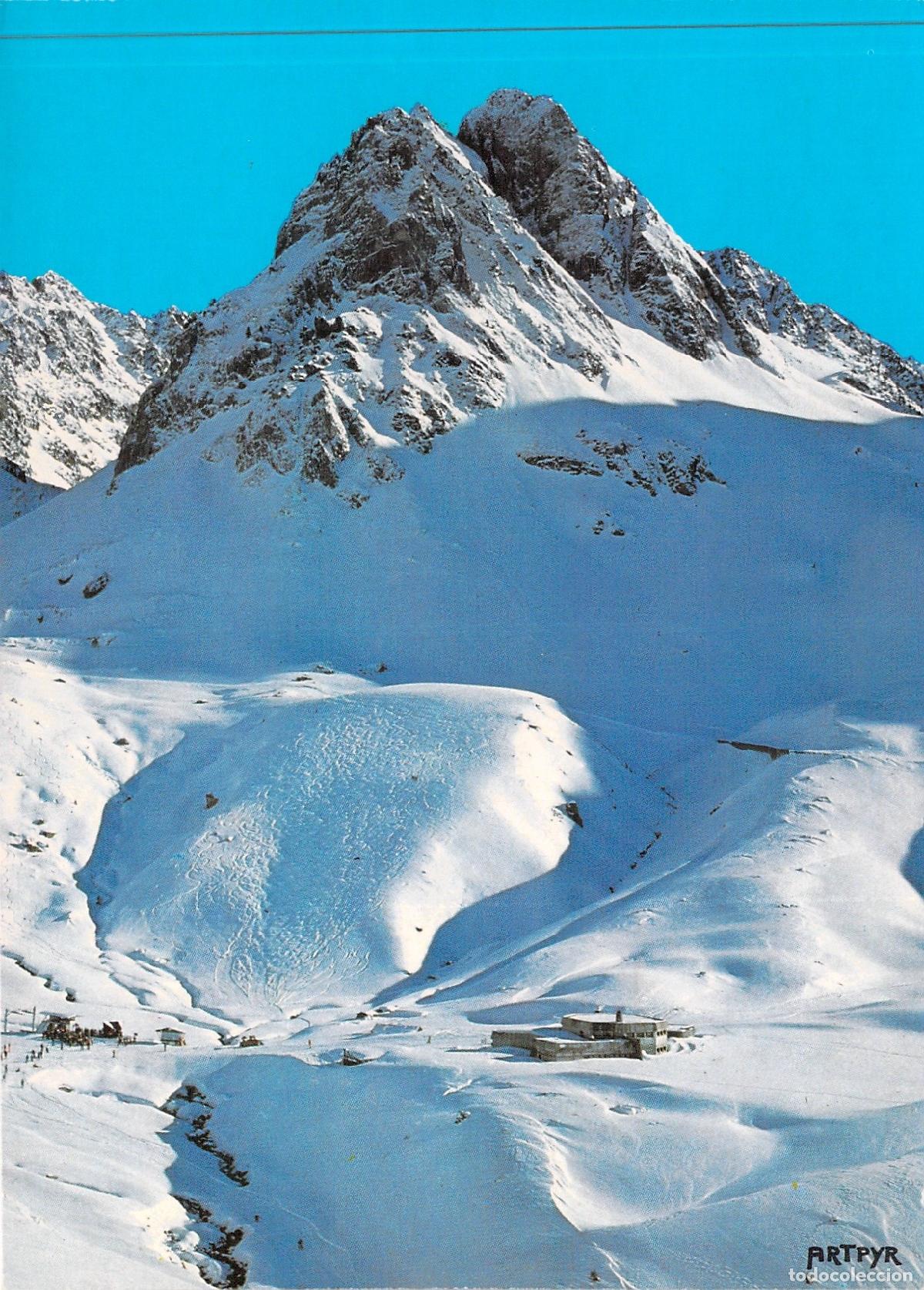 Postales: Postal de Bar&egrave;ges - La Mongie, Pistas del Tourmalet y Pic de Campana