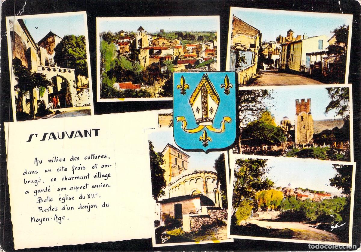 Postales: Postal de Saint-Sauvant Charente-Maritime Francia Multivista