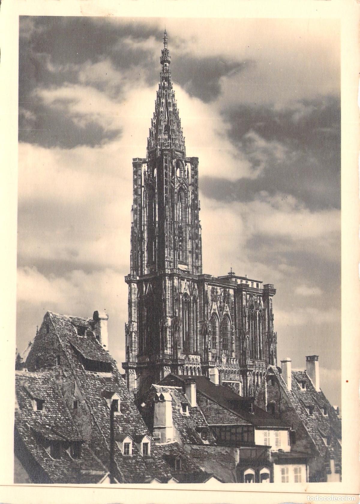 Postales: Postal de la Catedral de Estrasburgo, Alsacia, Francia