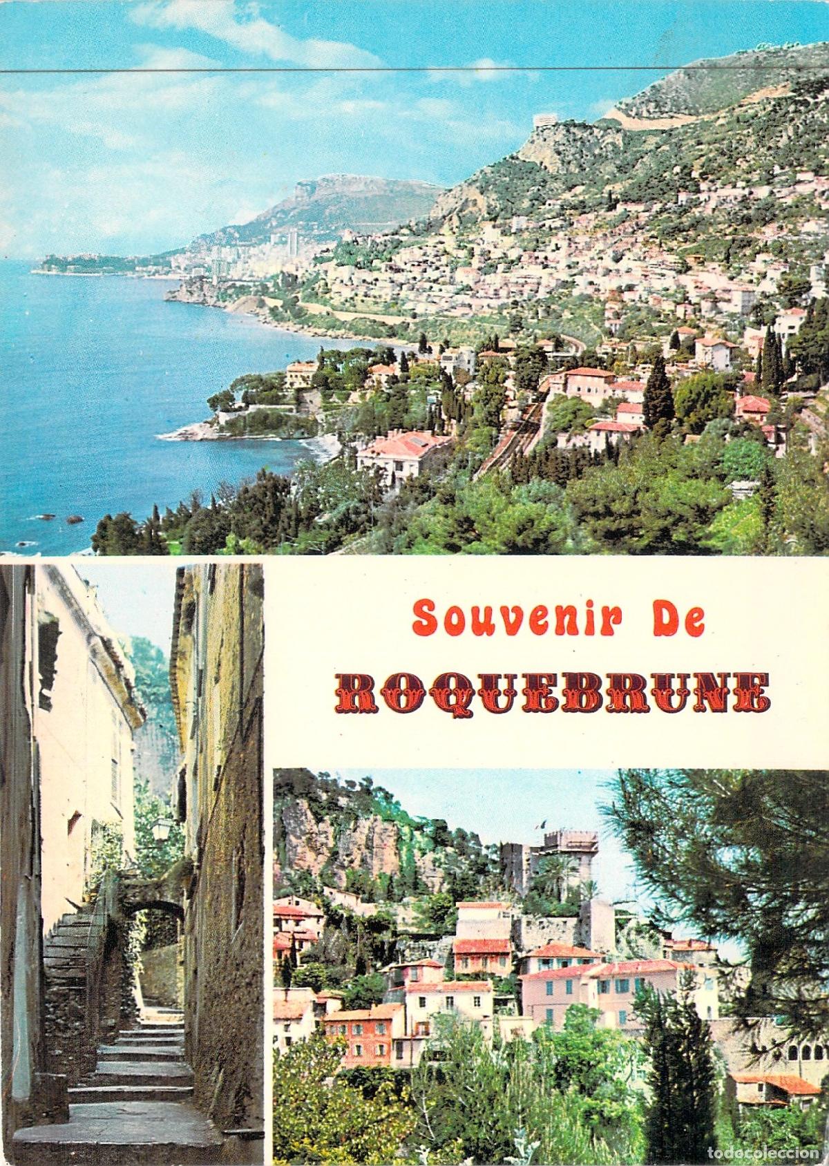 Postales: Postal de Roquebrune-Cap-Martin, Francia - Multivista y Pueblo Medieval