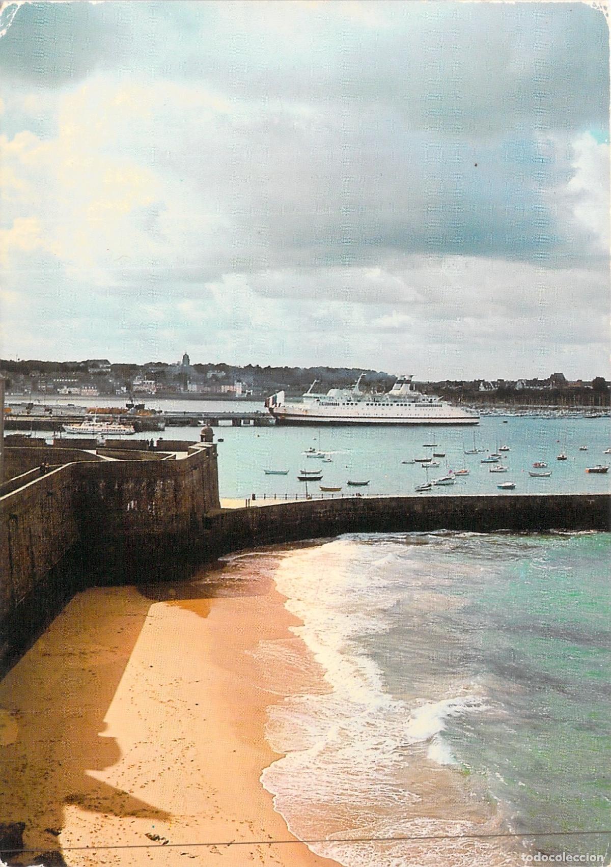 Postales: Postal de Saint-Malo: Murallas y Puerto en Breta&ntilde;a