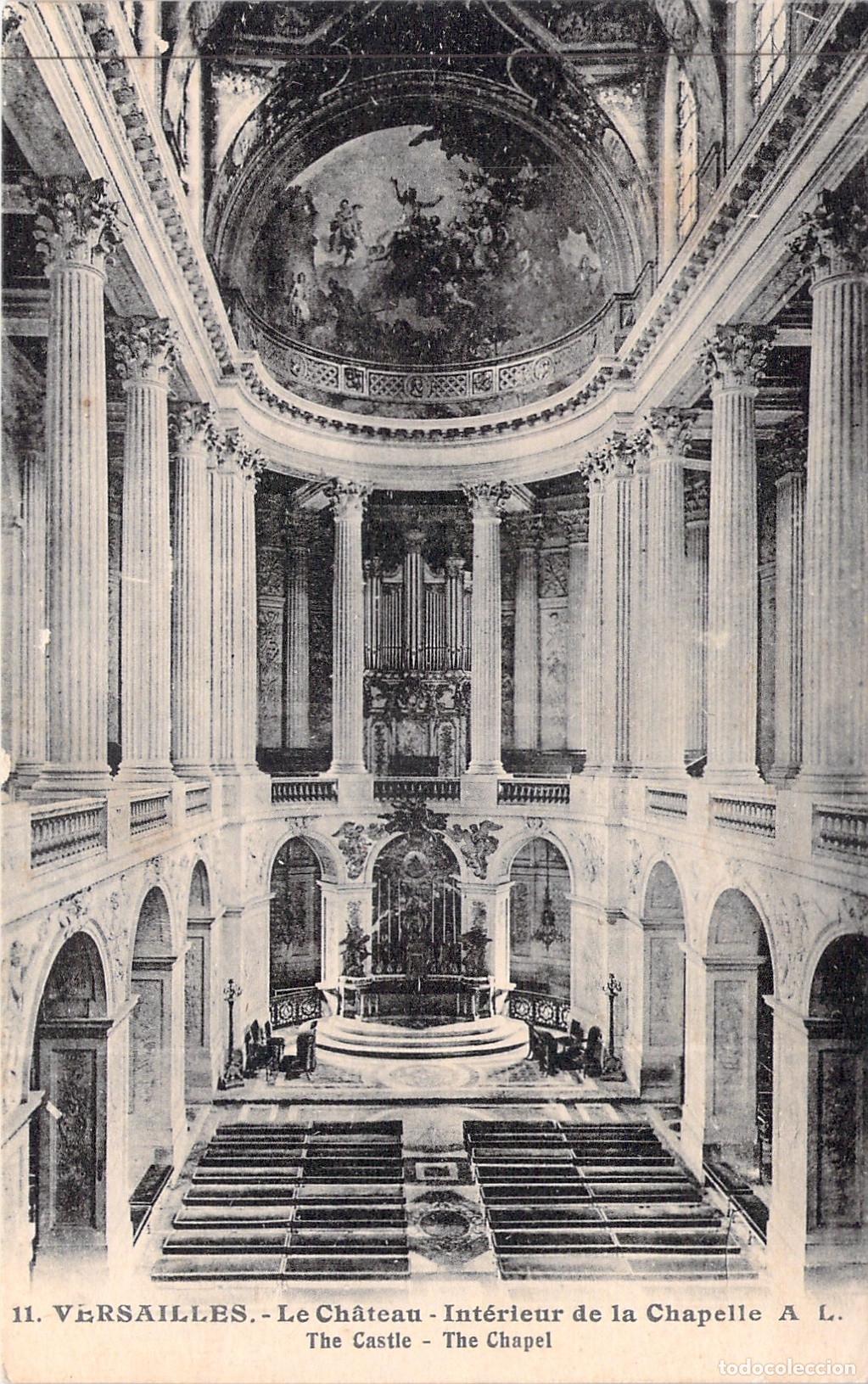 Cartes Postales: Postal del Interior de la Capilla del Palacio de Versailles