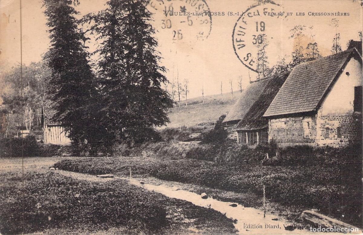 Cartes Postales: Postal de Veules-les-Roses, Francia - R&iacute;o La Veules y Cultivos de Berros