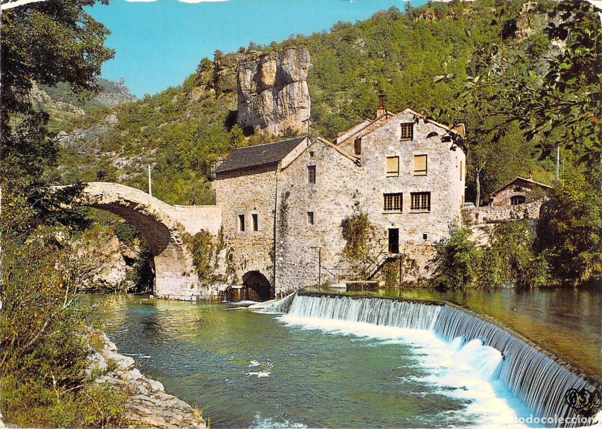 Cartes Postales: Postal Moulin de Corp y puente medieval, Valle del Dourbie