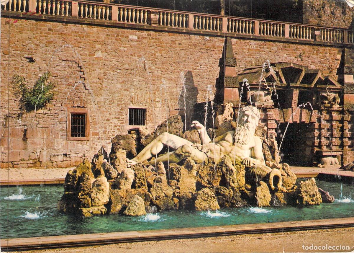 Cartes Postales: Postal del Castillo de Heidelberg - Fuente del Padre Rin