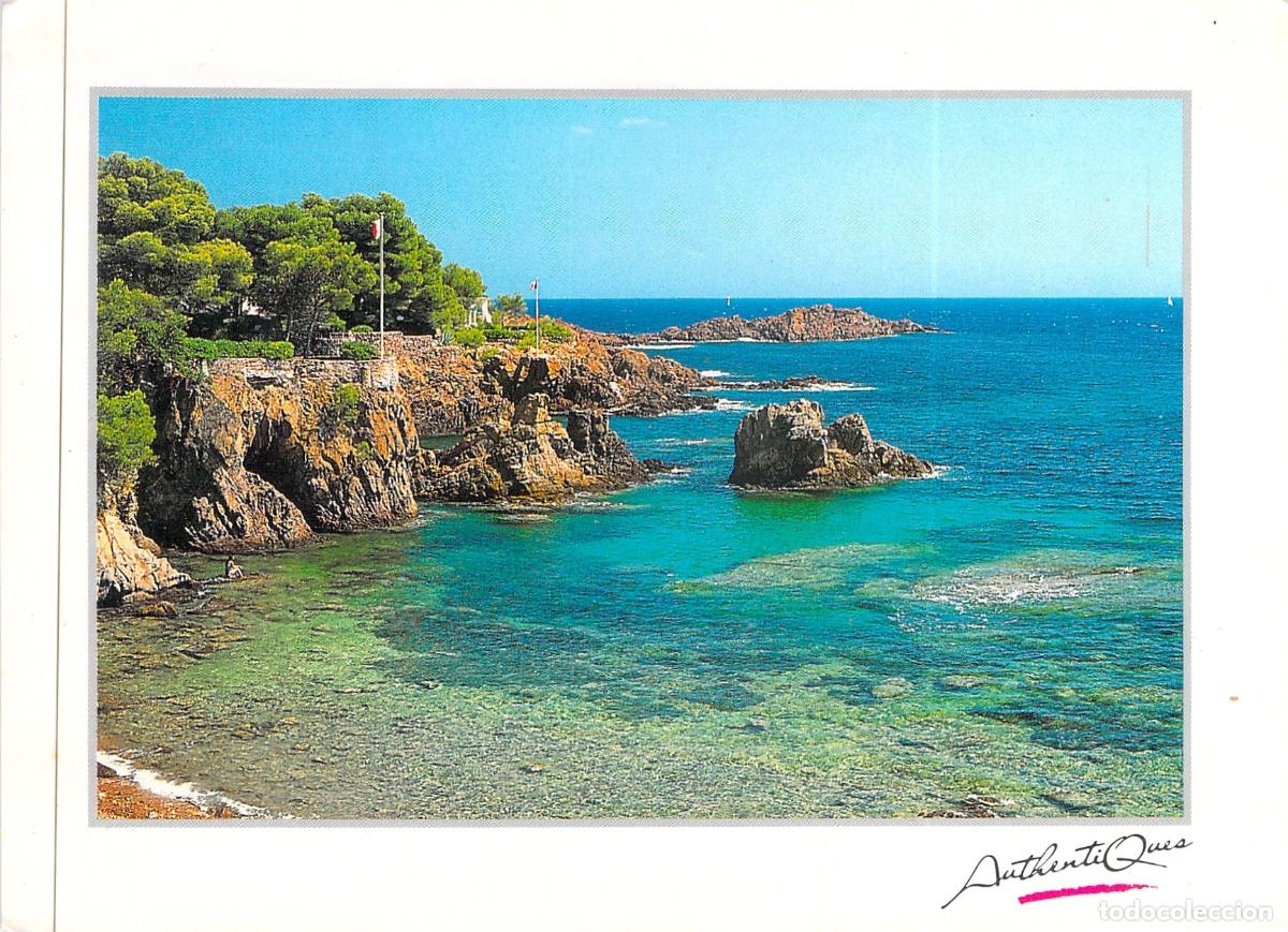 Postales: Tarjeta Postal Costa Azul Francia Paisaje de Costa y Mar Mediterr&aacute;neo