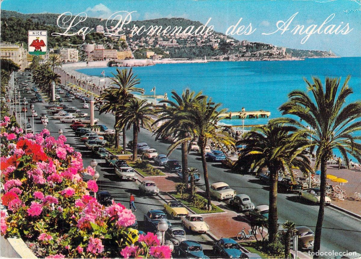 Postales: Postal de la Promenade des Anglais en Niza, Francia