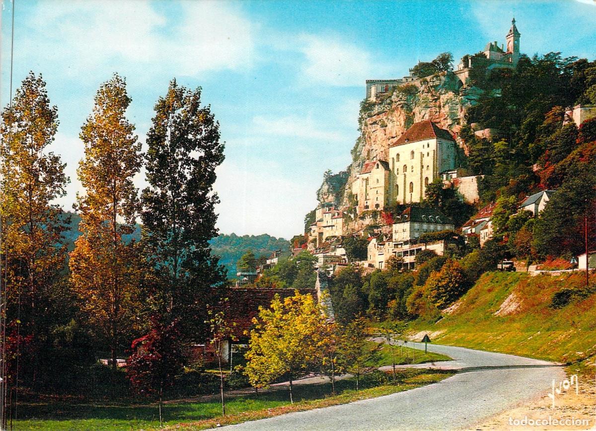Postcards: Postal de Rocamadour - Vista General del Santuario y Acantilado