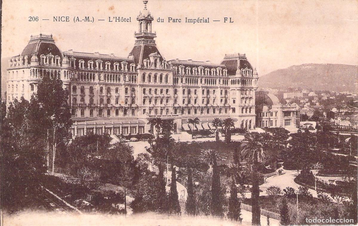 Postcards: Postal de Niza - Hotel du Parc Imp&eacute;rial, Francia