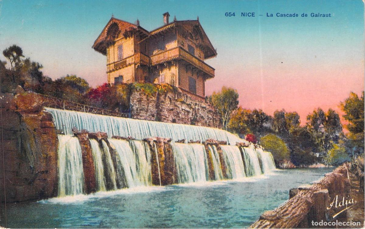 Postcards: Postal de la Cascada de Gairaut en Nice, Francia