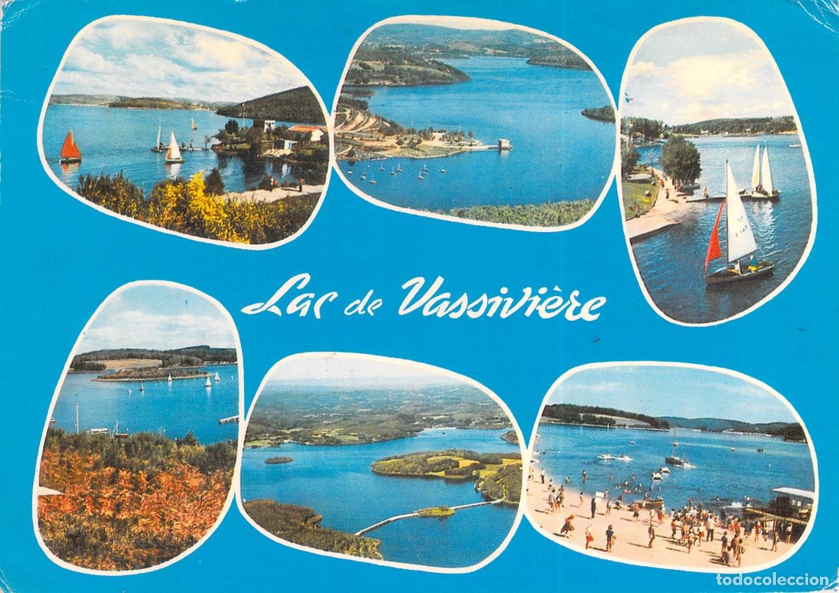 Postcards: Postal Multivista del Lago de Vassivi&egrave;re, Limousin, Francia