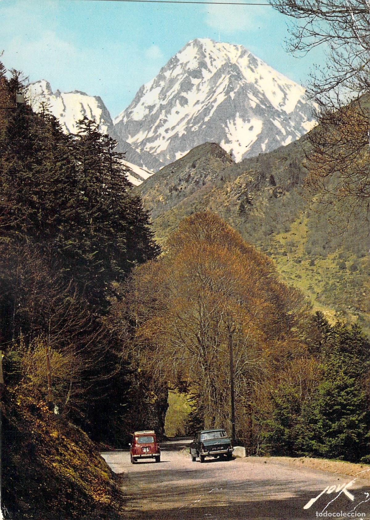 Postkarten: Postal Pic du Midi de Bigorre y Observatorio, Route du Tourmalet, Francia