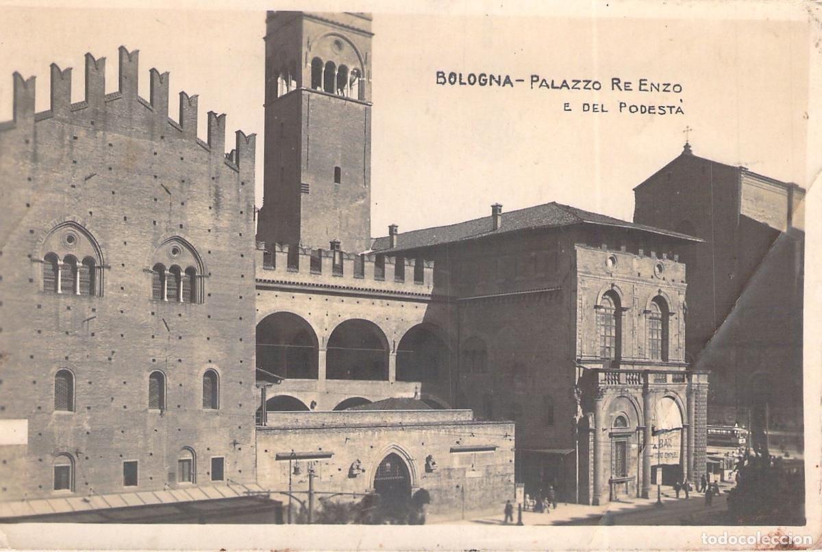 Postkarten: Postal de Bolonia: Palazzo Re Enzo e del Podest&agrave;, Italia