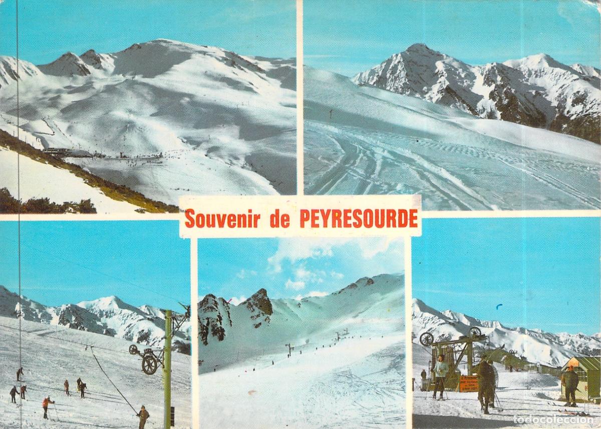 Postkarten: Postal Souvenir de Peyresourde - Valle del Louron, Pirineos Franceses