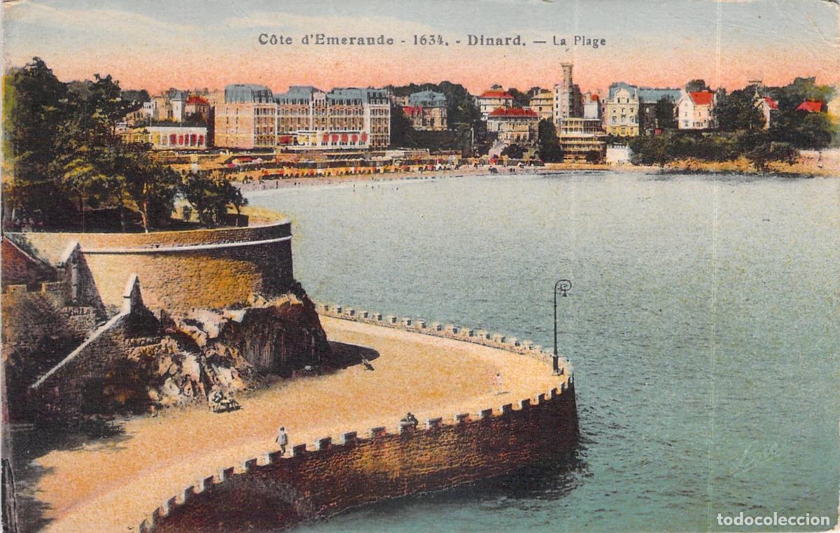 Postcards: Postal de la Playa de Dinard, C&ocirc;te d'Emeraude, Francia