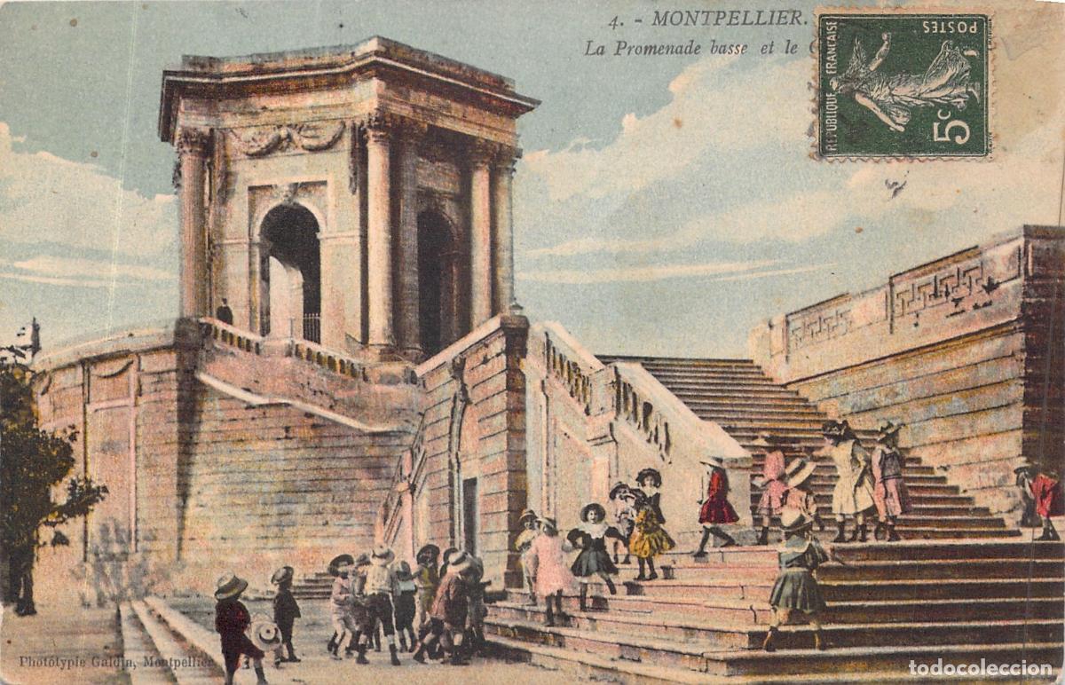 Postales: Tarjeta Postal de Montpellier - La Promenade Basse y el Castillo de Agua