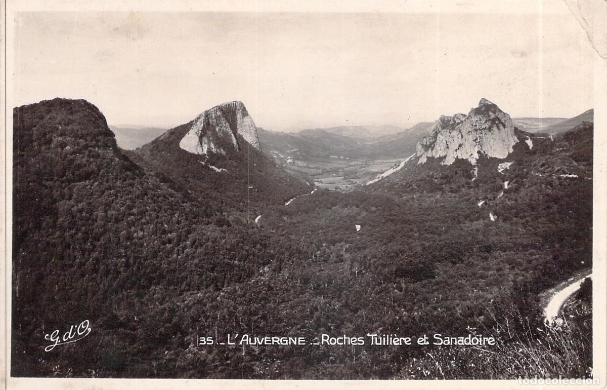 Postales: Postal de Auvergne Francia Roches Tuili&egrave;re et Sanadoire Paisaje