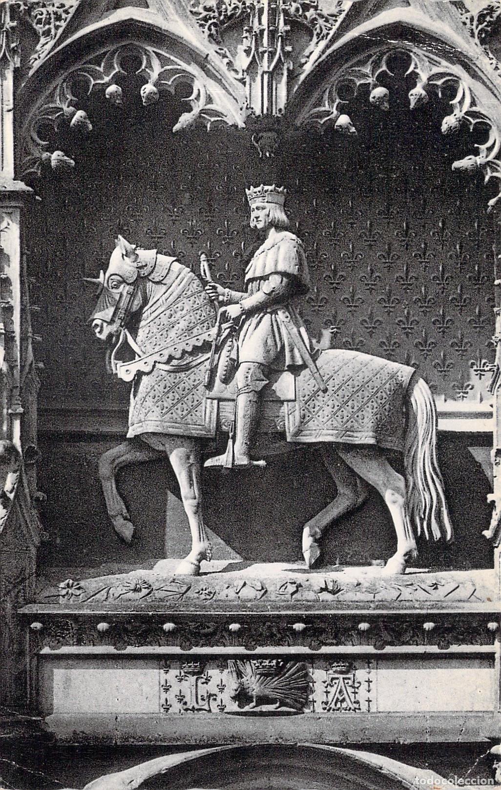 Postales: Postal de Blois: Estatua de Luis XII en el Castillo