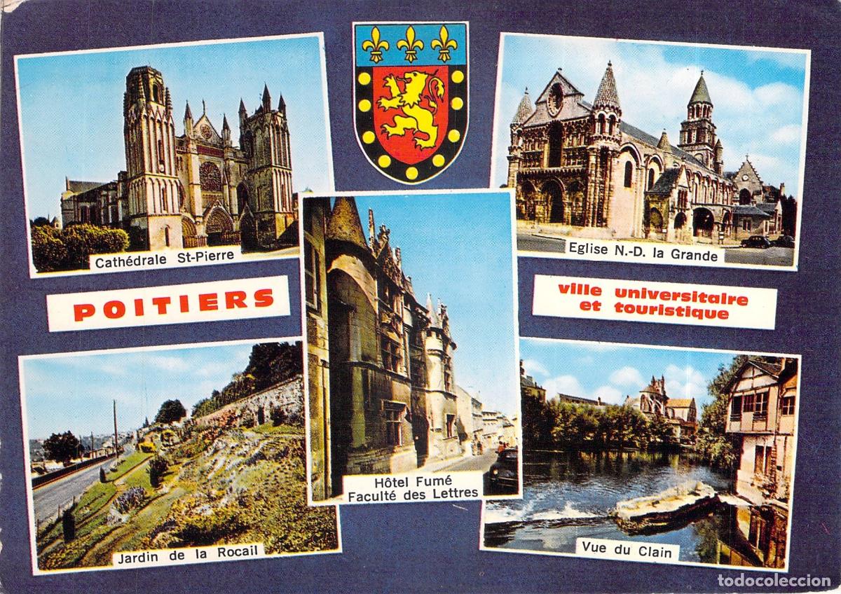 Postales: Postal de Poitiers Francia Vistas M&uacute;ltiples de la Ciudad