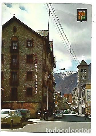 Postales: AVINGUDA CARLEMANY / CARLEMANY SQUARE.- LES ESCALDES - ANDORRA