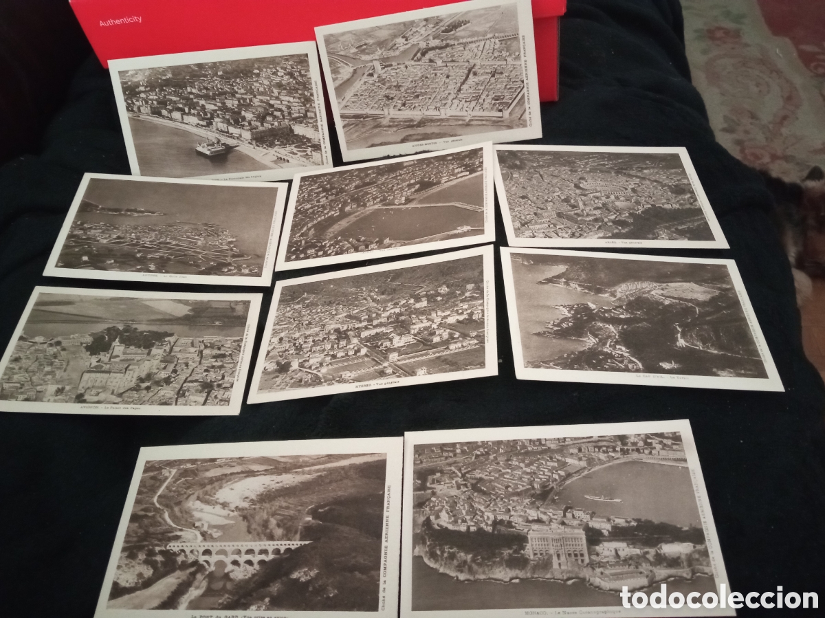 Postales: 10 antiguas postales fotogr&aacute;ficas A&eacute;reas de Francia