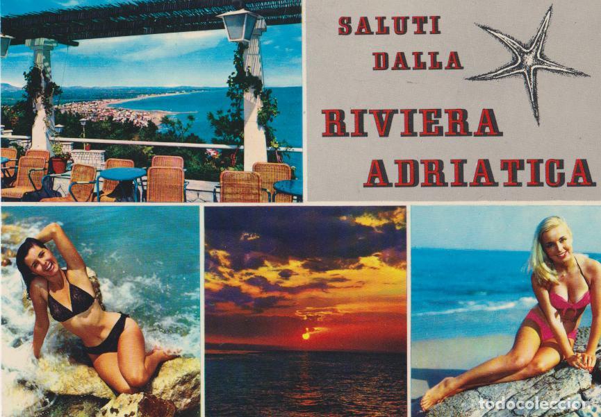 Postales: ITALIA, RIVIERA ADRIATICA, SALUTI - EDIZIONI MARINO - CIRCULADA