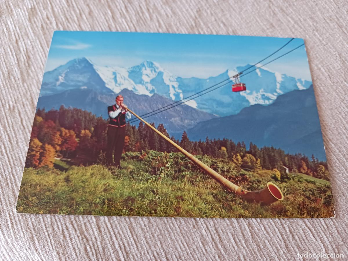 Postales: vista del Eiger, una monta&ntilde;a en suiza de 3970 m de altura