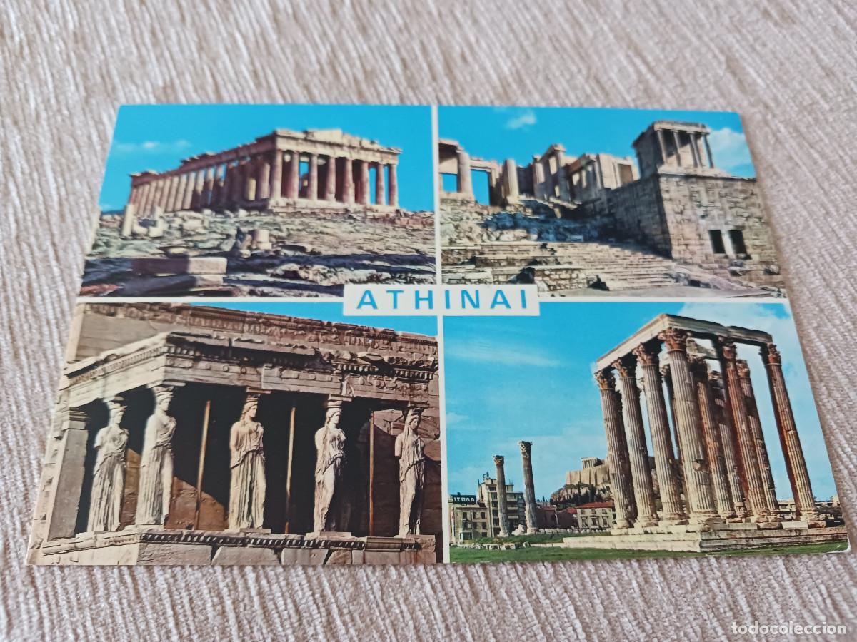 Postales: grecia, atenas el partenon, propileos, cariatides, templo de zeus