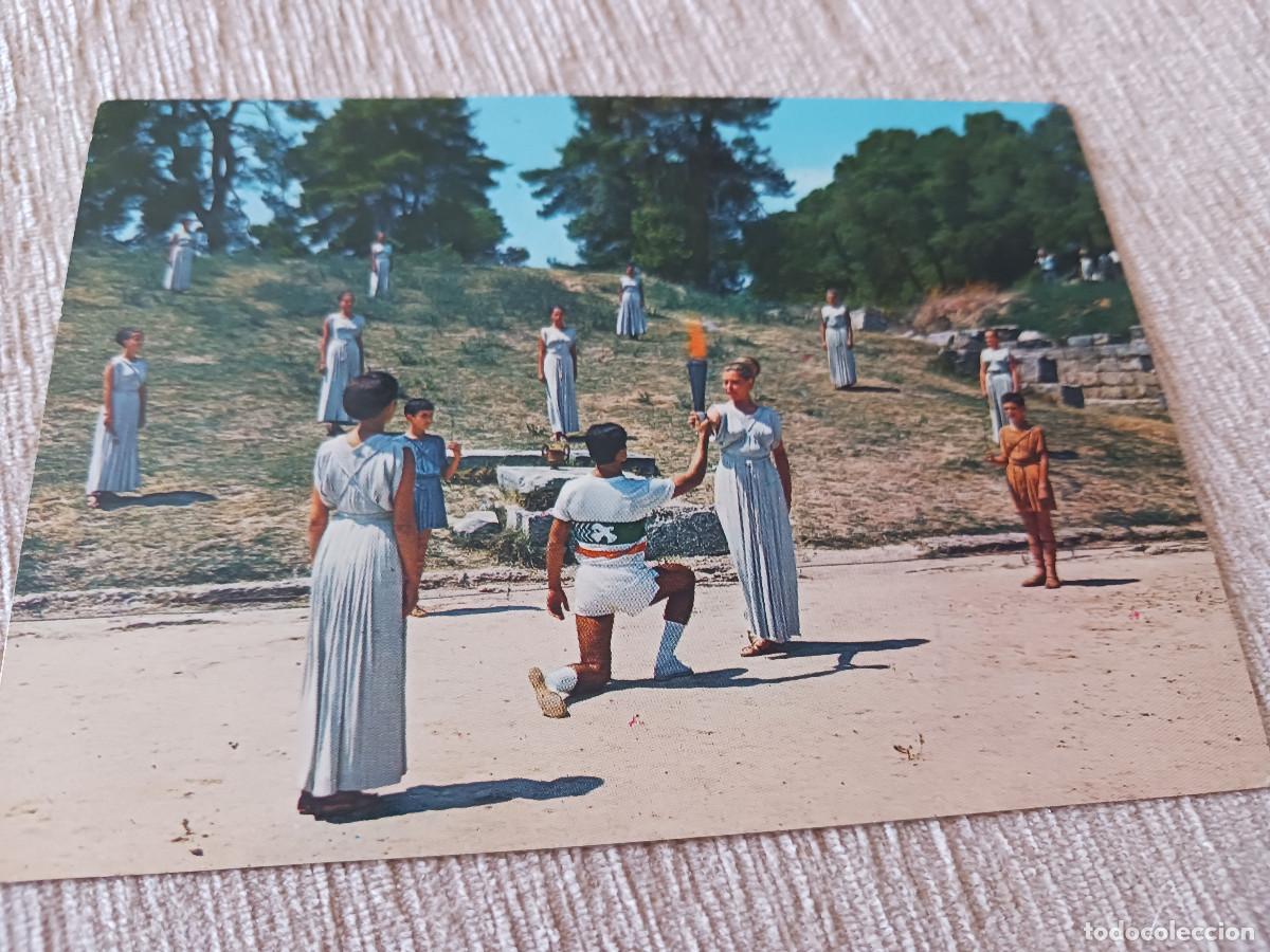 Postales: grecia, olimpia, la llama olimpica