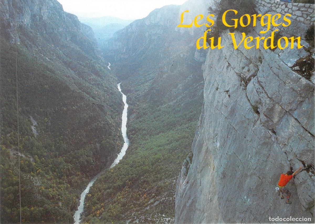 Postales: Postal Gorges du Verdon Escalada en Falaise de l'Escal&eacute;s