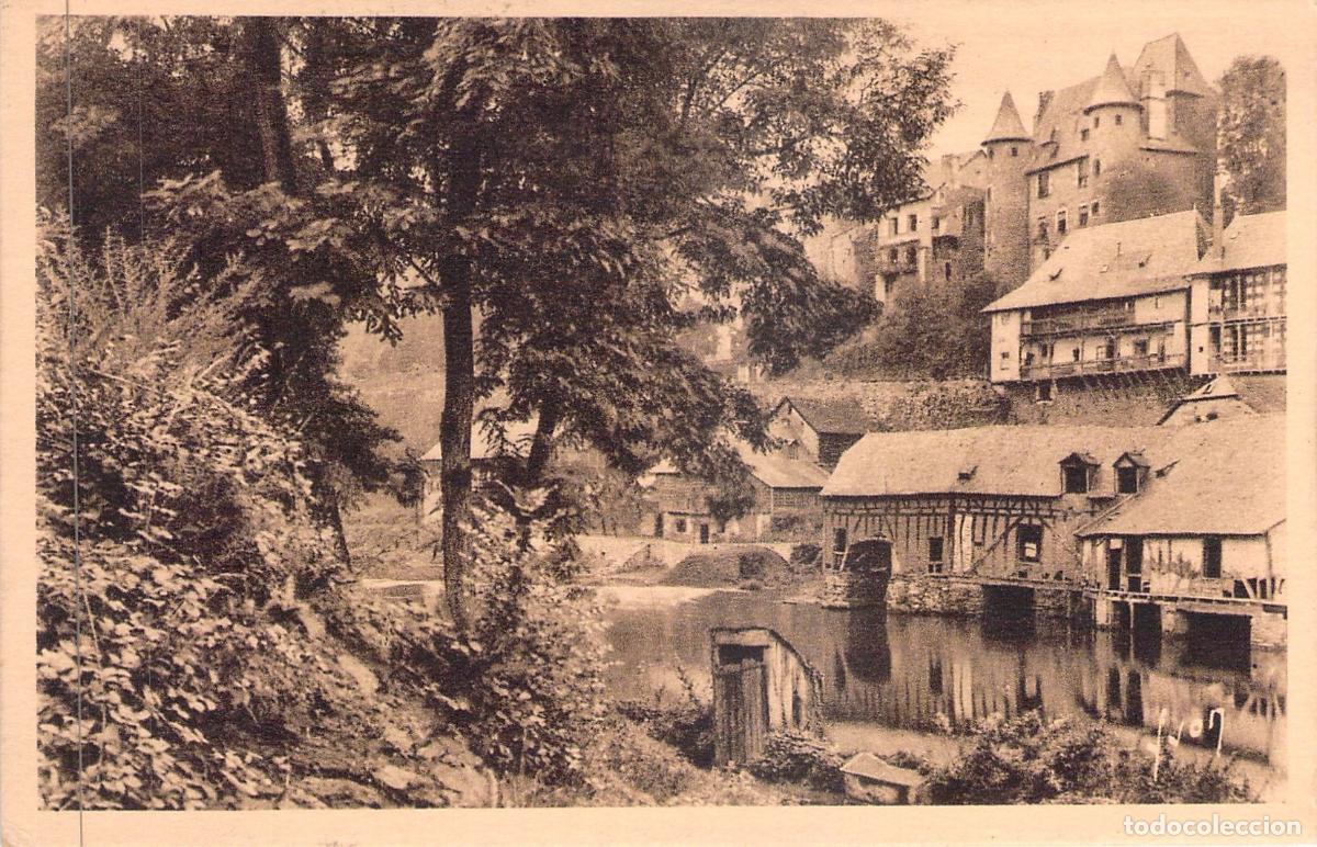 Postales: Postal de Uzerche Corr&egrave;ze Francia Vista del R&iacute;o y Arquitectura Medieval