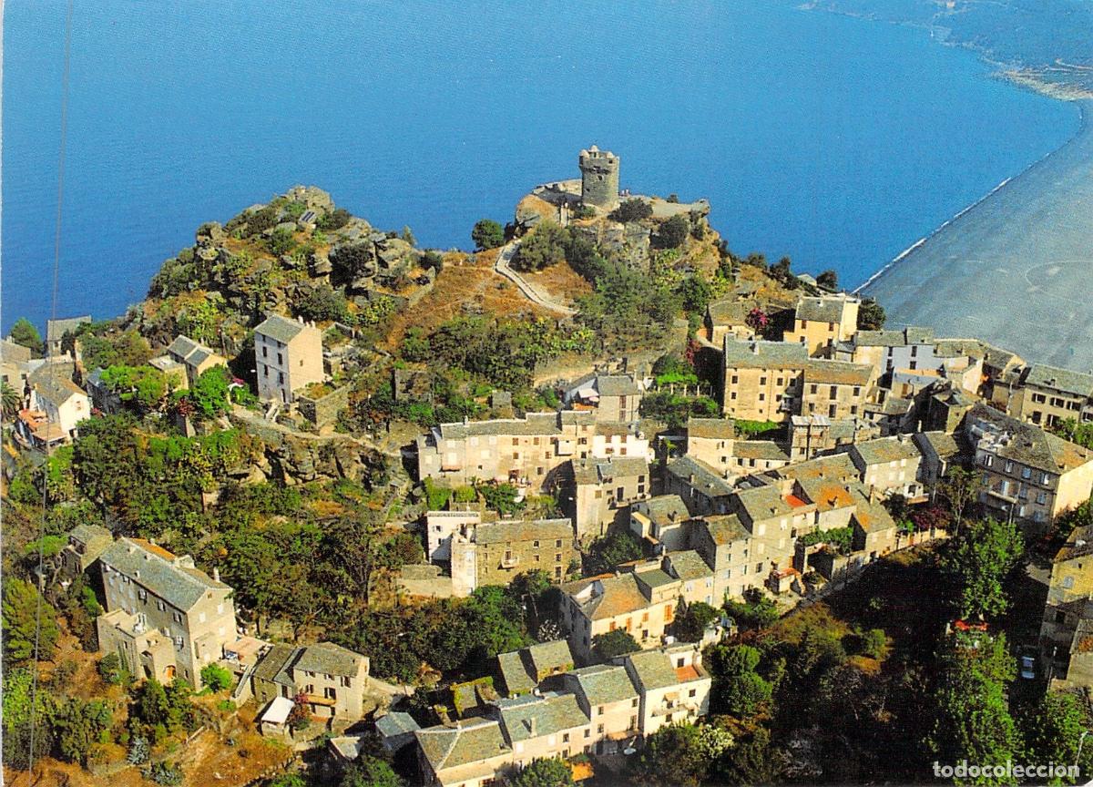 Postales: Postal de Nonza con Vista A&eacute;rea y Torre, C&oacute;rcega