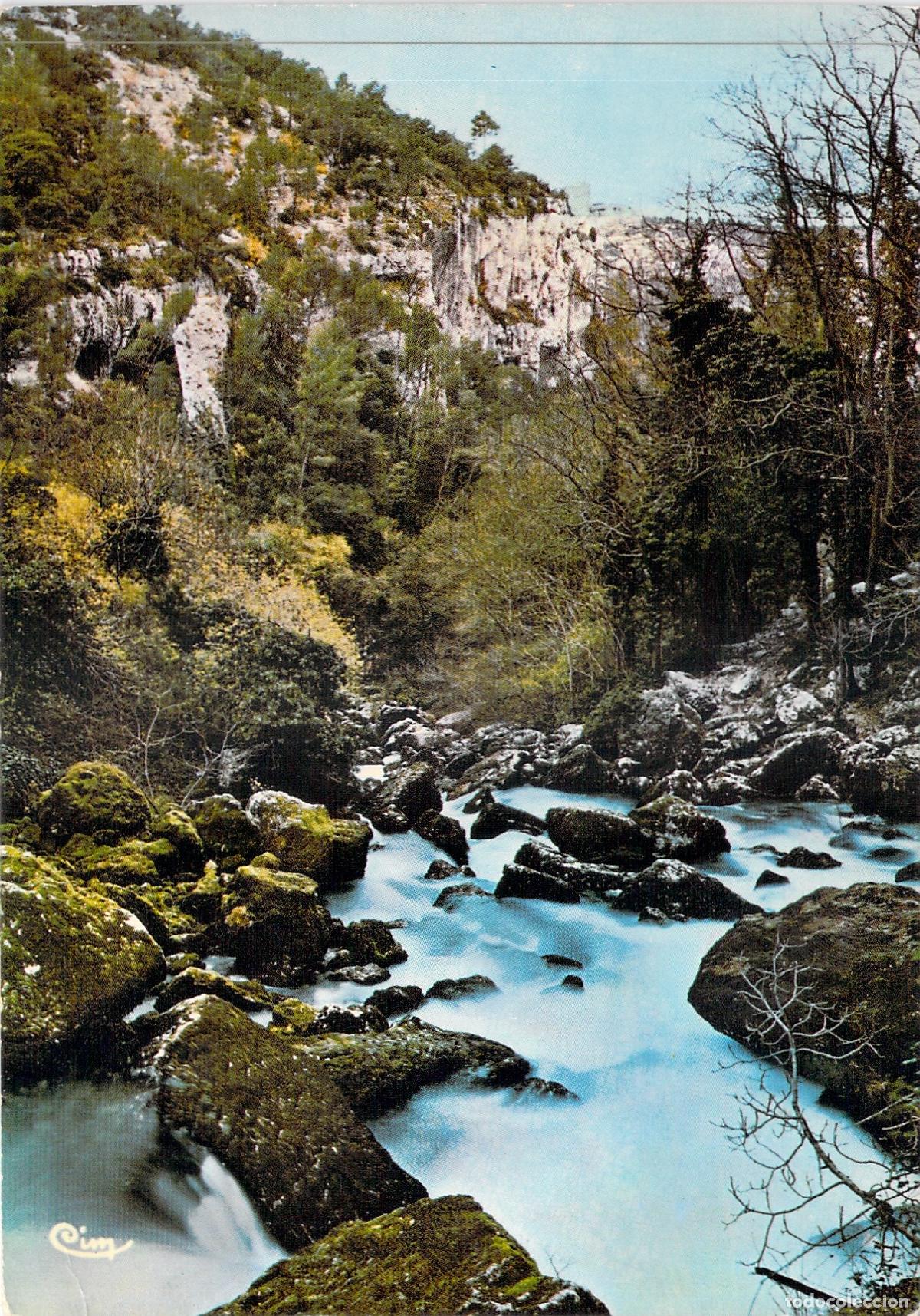 Postcards: Postal Cascadas de la Sorgue en Fontaine-de-Vaucluse