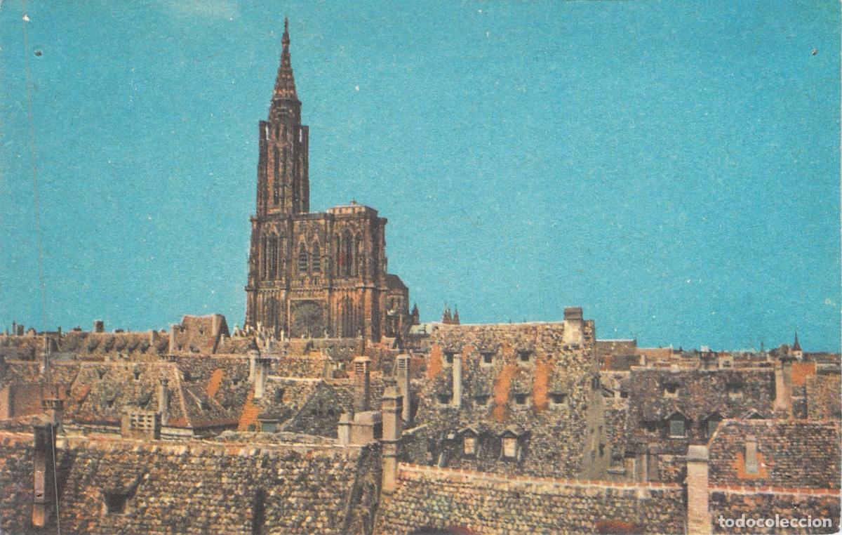 Postcards: Postal de los Tejados de Estrasburgo y la Catedral