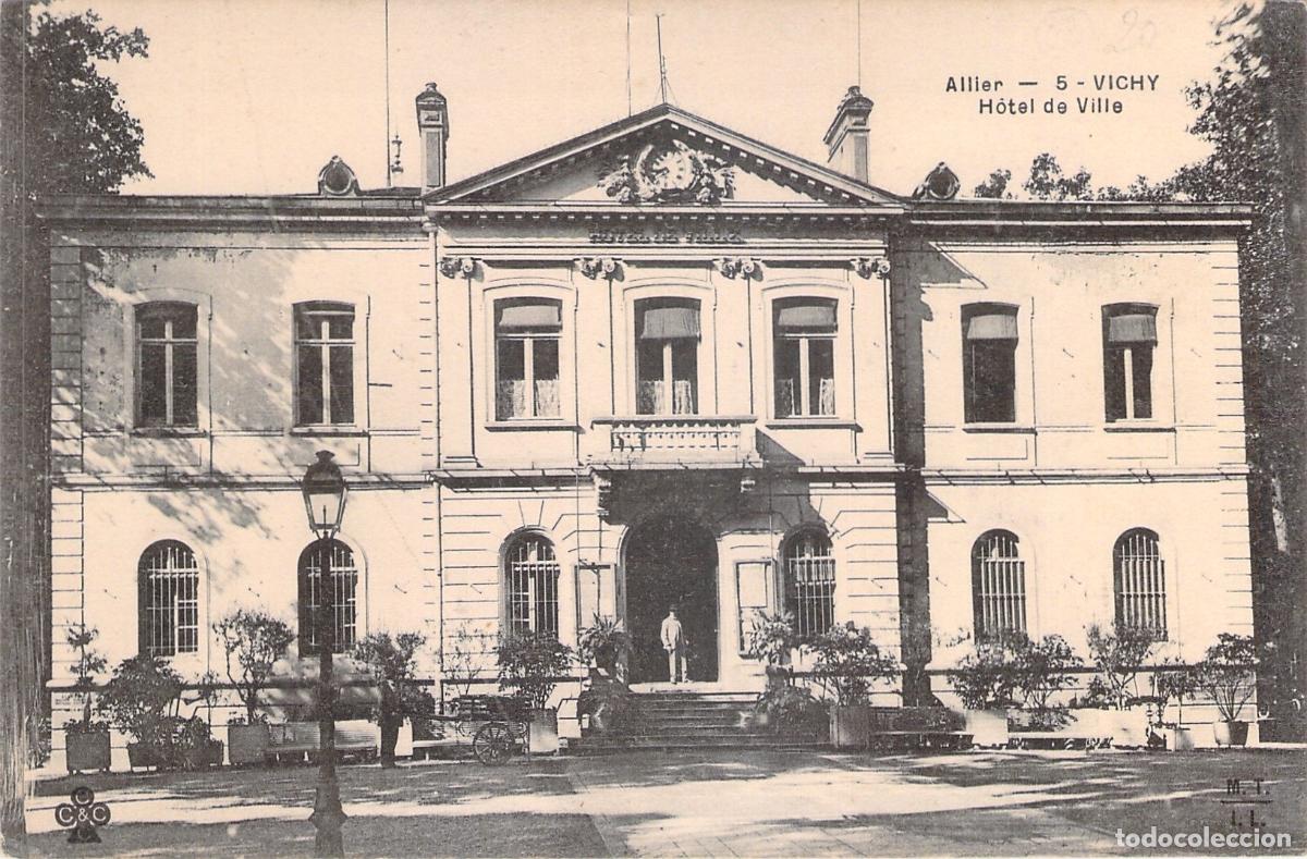 Cartoline: Postal del H&ocirc;tel de Ville en Vichy, Francia