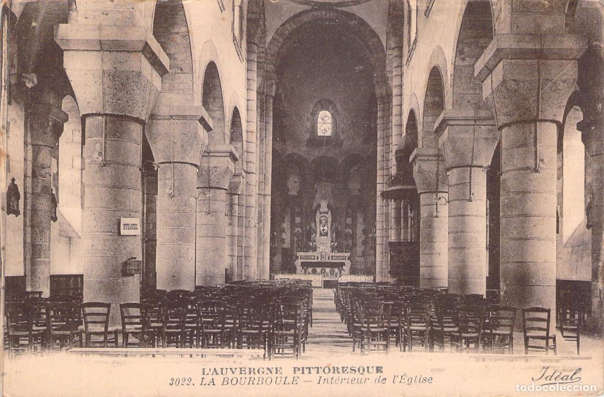 Cartoline: Postal Interior de la Iglesia de La Bourboule Auvergne Francia