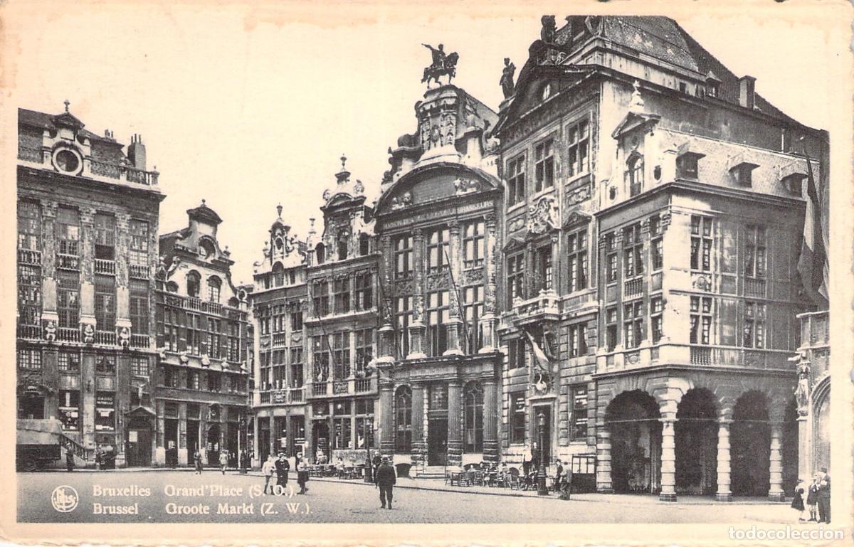 Postales: Postal de la Grand Place y Casas Gremiales de Bruselas