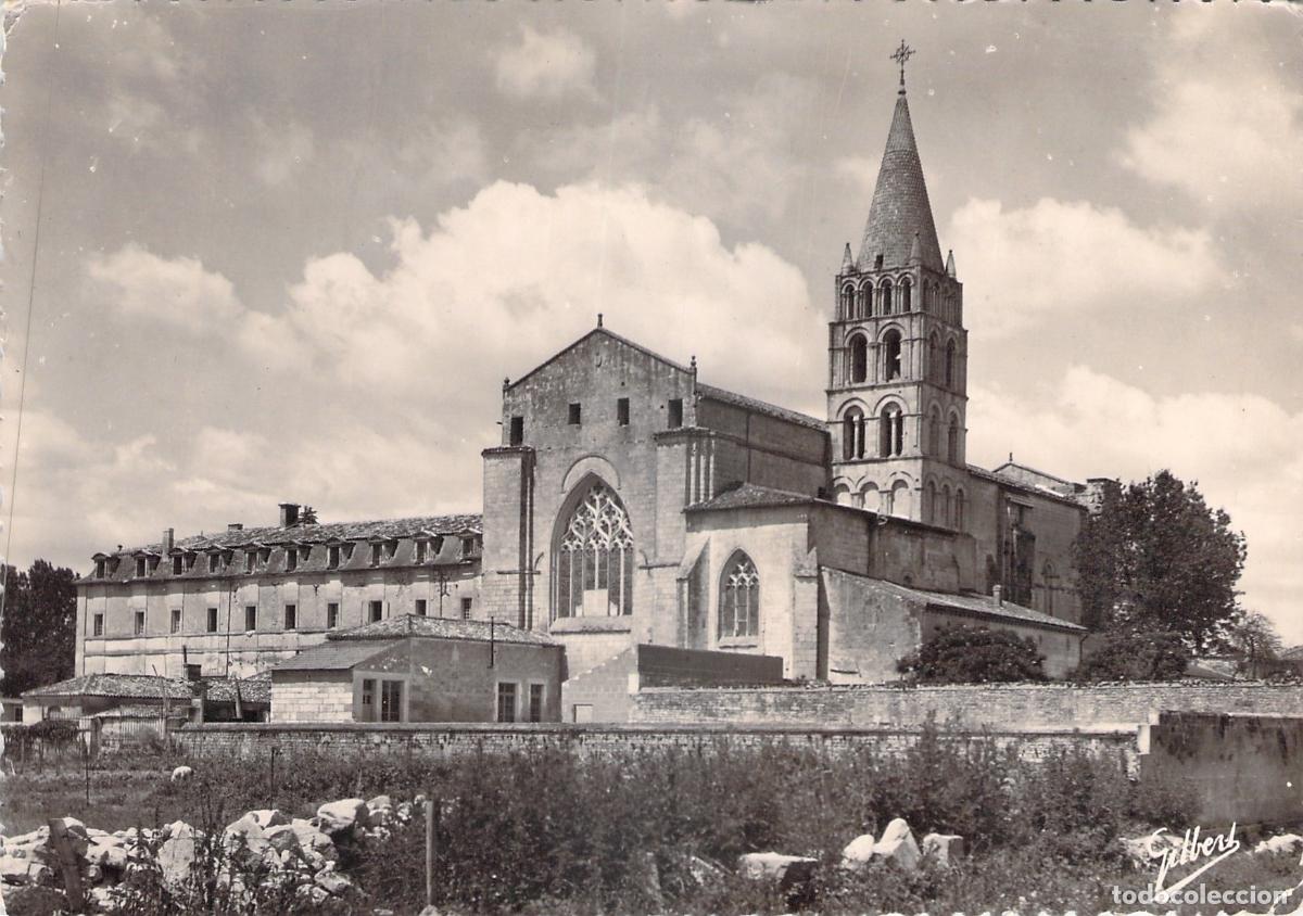 Postales: Postal de la Abad&iacute;a de Bassac, Charente, Francia - Vista de la Iglesia
