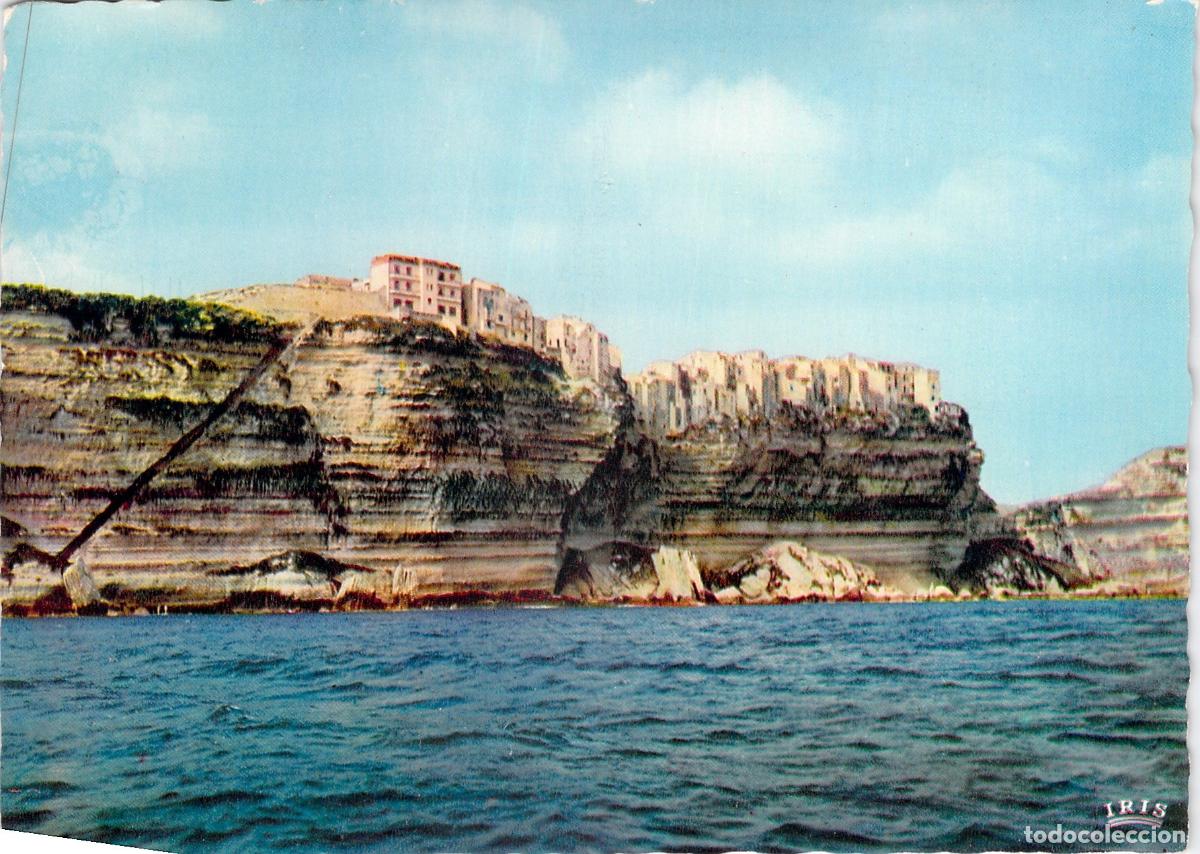 Postales: Postal de Bonifacio, la Ciudad Alta y la Escalera del Rey de Arag&oacute;n, C&oacute;rcega