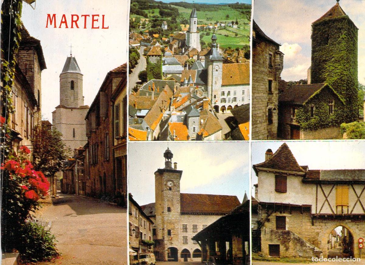 Postales: Postal tur&iacute;stica de Martel con vistas de monumentos hist&oacute;ricos
